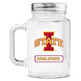 Iowa State Cyclones Mason Jar Glass With Lid