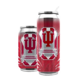 Indiana Hoosiers Stainless Steel Thermo Can - 16.9 Ounces - Special Order