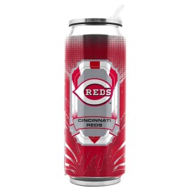 Cincinnati Reds Stainless Steel Thermo Can - 16.9 Ounces - Special Order