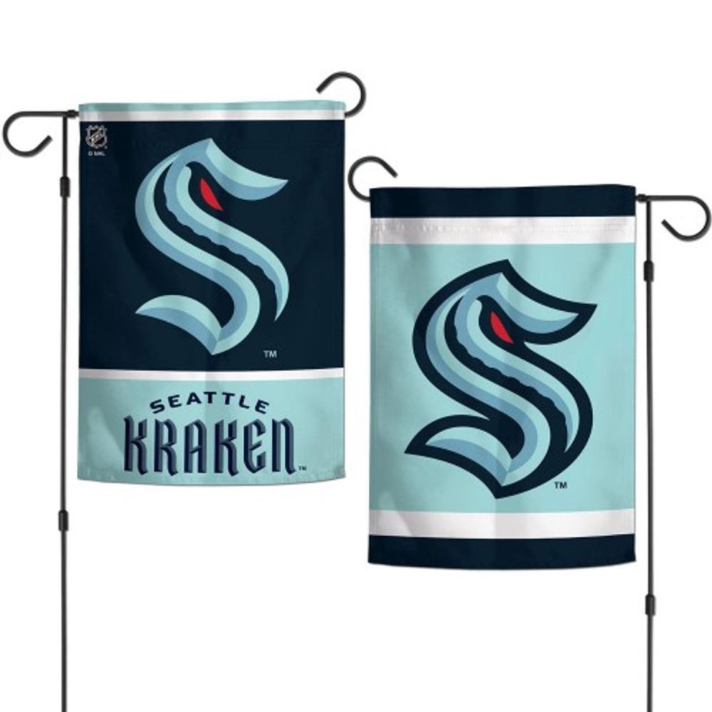 Seattle Kraken Flag 12X18 Garden Style 2 Sided