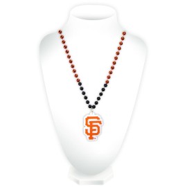 San Francisco Giants Beads With Medallion Mardi Gras Style - Special Order