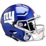 New York Giants Helmet Riddell Authentic Full Size Speedflex Style - Special Order