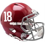 Alabama Crimson Tide Helmet Riddell Authentic Full Size Speed Style #18