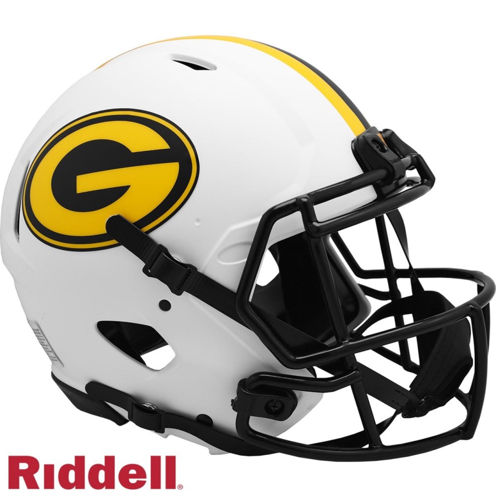 Green Bay Packers Helmet Riddell Authentic Full Size Speed Style Lunar Eclipse Alternate