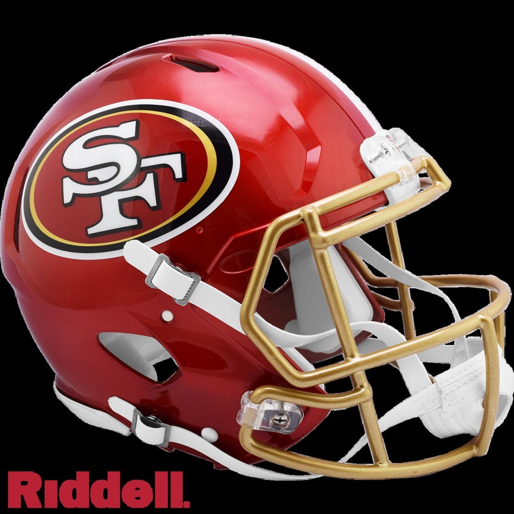 San Francisco 49Ers Helmet Riddell Authentic Full Size Speed Style Flash Alternate