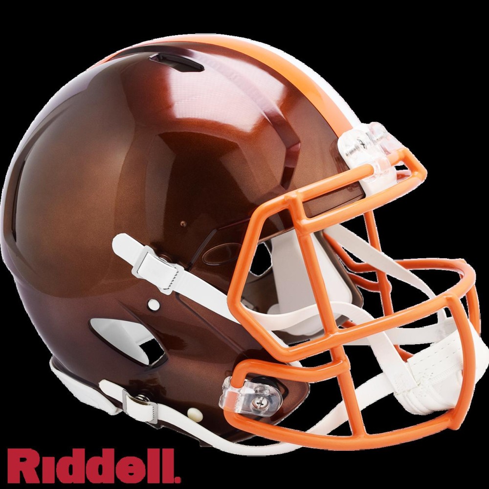 Cleveland Browns Helmet Riddell Authentic Full Size Speed Style Flash Alternate