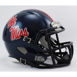 Mississippi Rebels Helmet Riddell Replica Mini Speed Style - Special Order