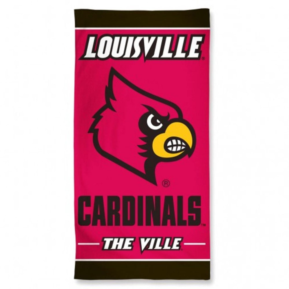 Louisville Cardinals Towel 30X60 Beach Style