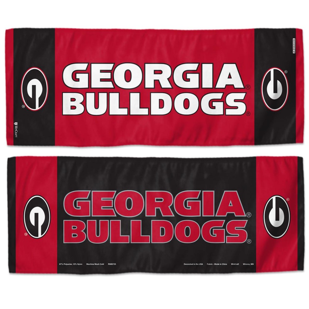 Georgia Bulldogs Cooling Towel 12X30