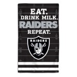 Las Vegas Raiders Baby Burp Cloth 10X17