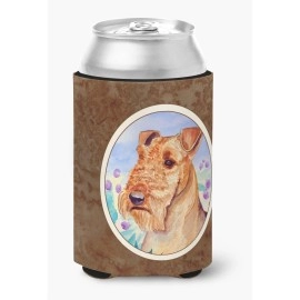 Caroline'S Treasures 7007Cc Airedale Terrier In Flowers Can Or Bottle Hugger, Multicolor
