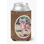 Caroline'S Treasures 7021Cc Chinese Crested On The Patio Can Or Bottle Hugger, Multicolor