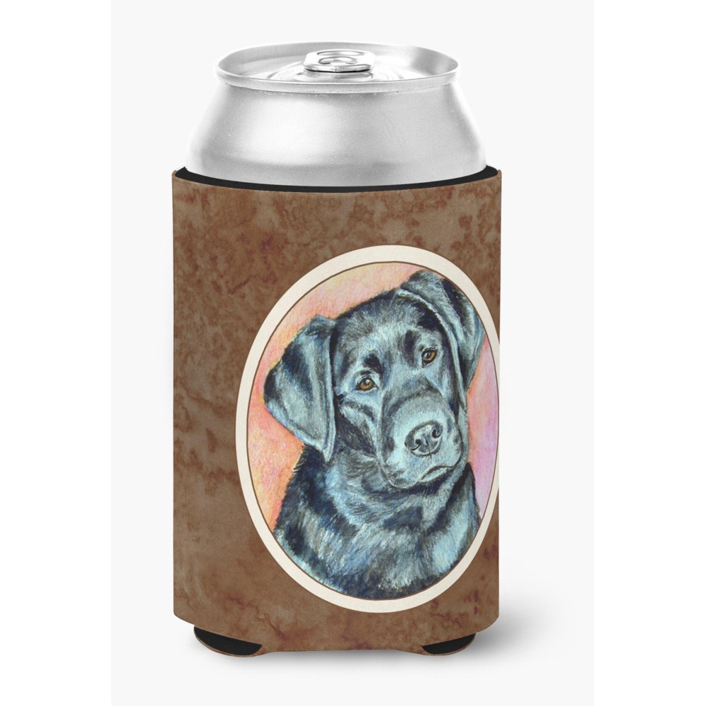 Caroline'S Treasures 7177Cc Black Labrador Can Or Bottle Hugger, Multicolor