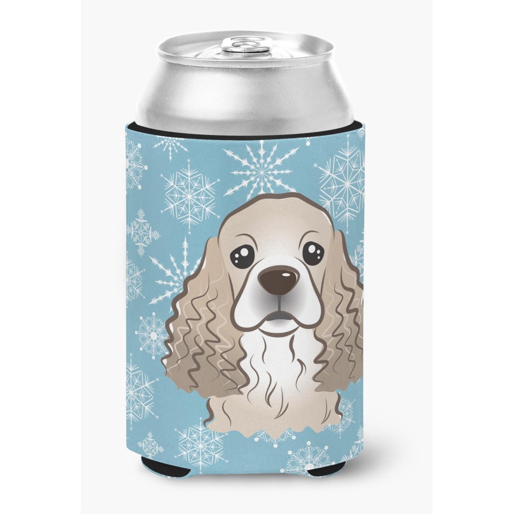 Caroline'S Treasures Snowflake Cocker Spaniel Can/Bottle Hugger, Multicolor