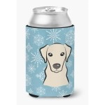 Caroline'S Treasures Snowflake Yellow Labrador Can/Bottle Hugger, Multicolor