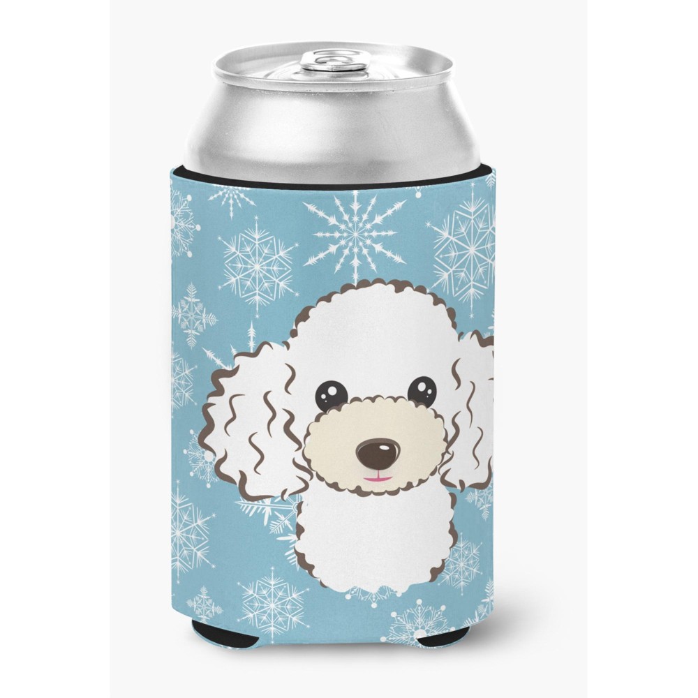 Caroline'S Treasures Snowflake White Poodle Can/Bottle Hugger, Multicolor