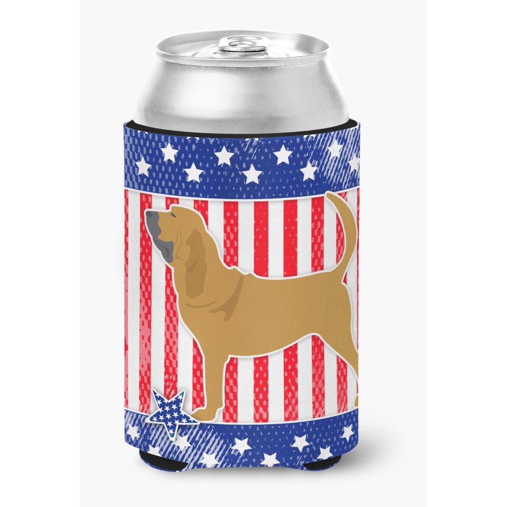 Caroline'S Treasures Usa Patriotic Bloodhound Can Or Bottle Hugger Bb3284Cc, Can Hugger, Multicolor