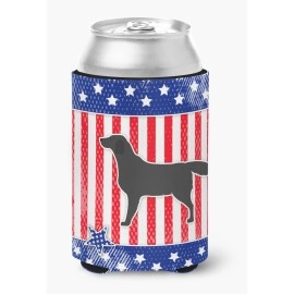 Caroline'S Treasures Usa Patriotic Black Labrador Retriever Can Or Bottle Hugger Bb3308Cc, Can Hugger, Multicolor