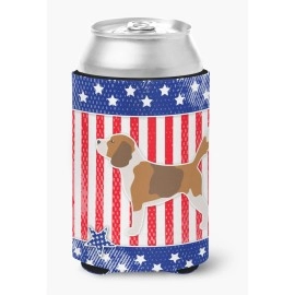 Caroline'S Treasures Usa Patriotic Beagle Can Or Bottle Hugger Bb3310Cc, Can Hugger, Multicolor