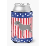 Caroline'S Treasures Usa Patriotic German Wirehaired Pointer Can Or Bottle Hugger Bb3311Cc, Can Hugger, Multicolor