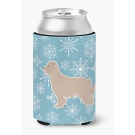 Caroline'S Treasures Winter Snowflake Pyrenean Shepherd Can Or Bottle Hugger Bb3518Cc, Can Hugger, Multicolor
