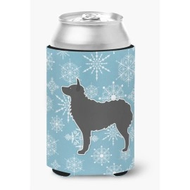 Caroline'S Treasures Winter Snowflake Croatian Sheepdog Can Or Bottle Hugger Bb3521Cc, Can Hugger, Multicolor