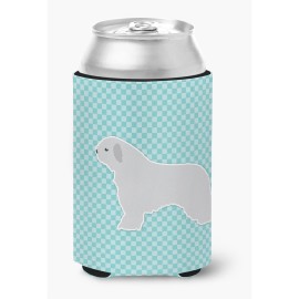 Caroline'S Treasures Spanish Water Dog Checkerboard Blue Can Or Bottle Hugger Bb3715Cc, Can Hugger, Multicolor