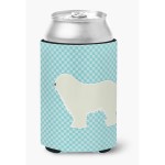 Caroline'S Treasures Komondor Checkerboard Blue Can Or Bottle Hugger Bb3755Cc, Can Hugger, Multicolor