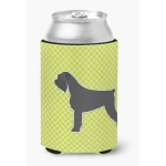 Caroline'S Treasures Giant Schnauzer Checkerboard Green Can Or Bottle Hugger Bb3873Cc, Can Hugger, Multicolor