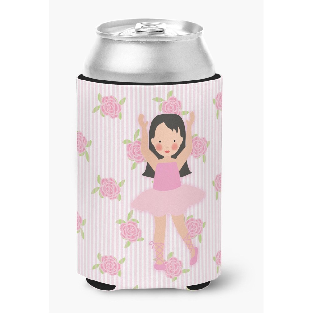 Caroline'S Treasures Ballerina Long Dark Hair Can Or Bottle Hugger, Can Hugger, Multicolor