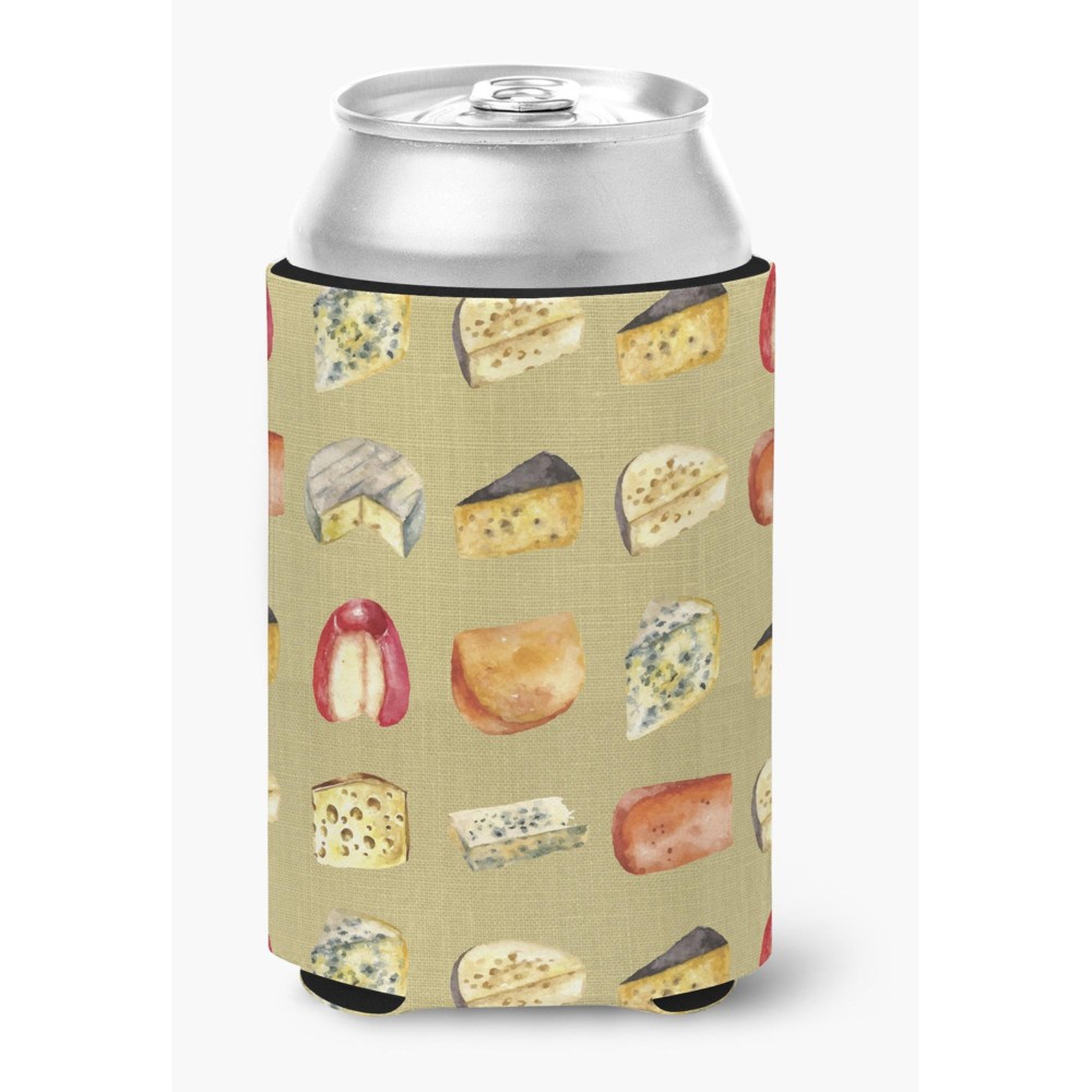 Caroline'S Treasures Cheeses Can Or Bottle Hugger, Can Hugger, Multicolor