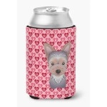 Caroline'S Treasures Yorkie Puppy Hearts Can Or Bottle Hugger, Multicolor