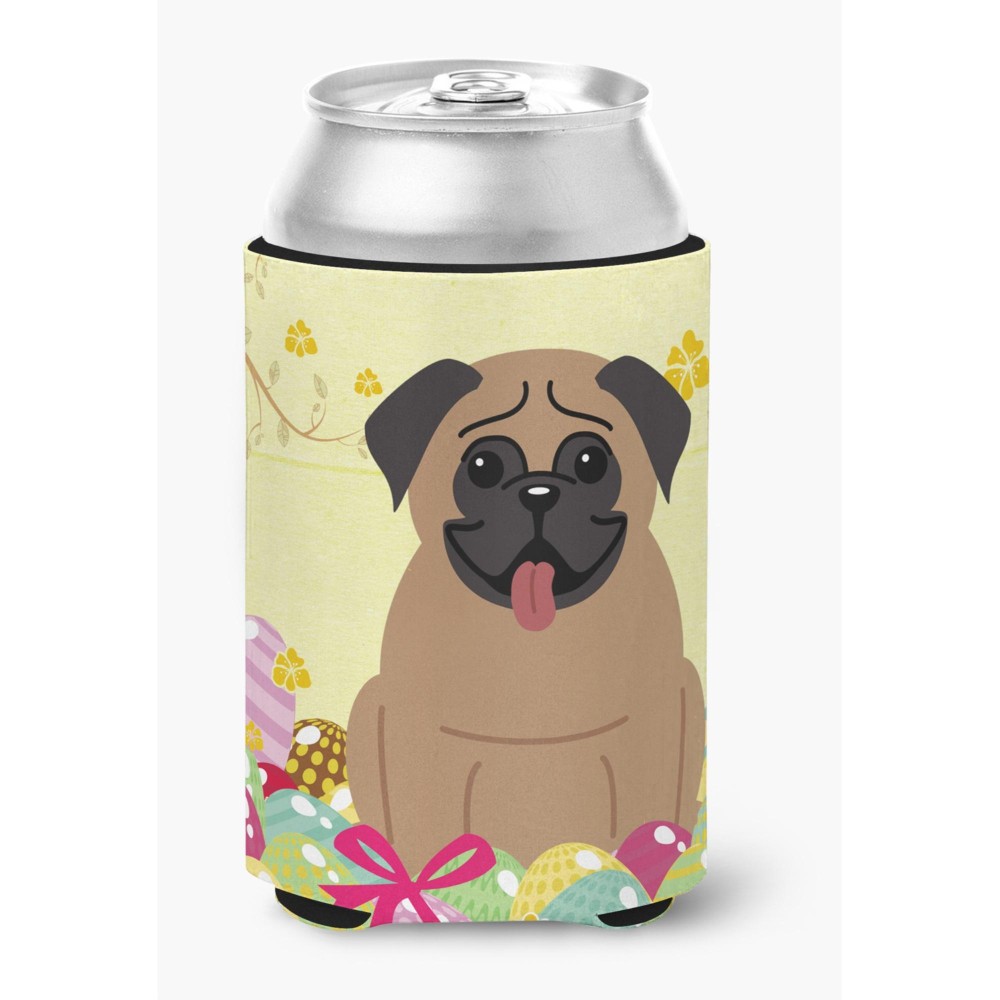 Caroline'S Treasures Bb6005Cc Easter Eggs Pug Brown Can Or Bottle Hugger, Multicolor