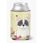 Caroline'S Treasures Easter Eggs French Bulldog Piebald Can Or Bottle Hugger, Can Hugger, Multicolor