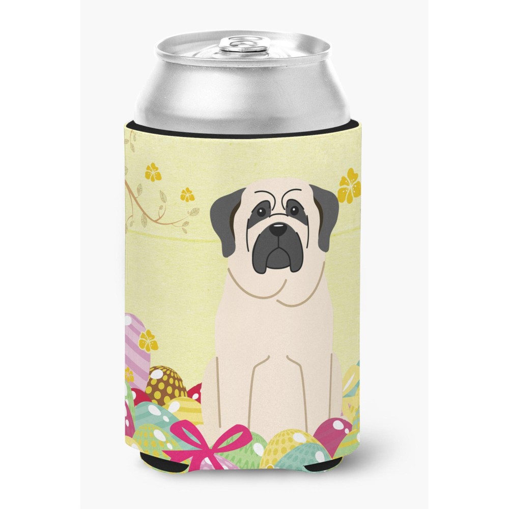 Caroline'S Treasures Easter Eggs Mastiff White Can Or Bottle Hugger, Can Hugger, Multicolor