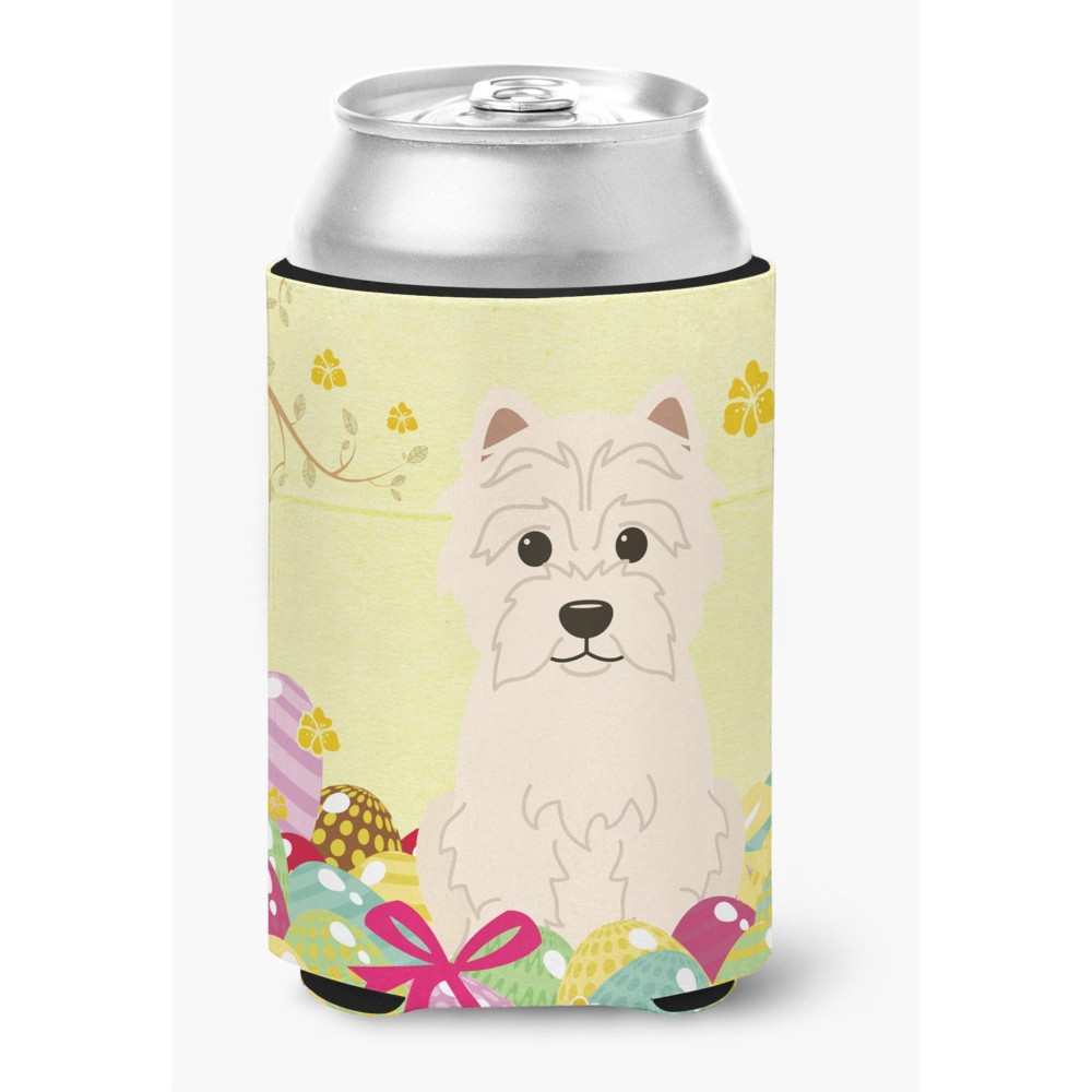 Caroline'S Treasures Easter Eggs Westie Can Or Bottle Hugger, Can Hugger, Multicolor