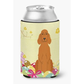 Caroline'S Treasures Easter Eggs Irish Setter Can Or Bottle Hugger, Can Hugger, Multicolor