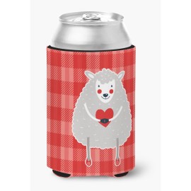 Caroline'S Treasures Lamb Love Can Or Bottle Hugger, Can Hugger, Multicolor