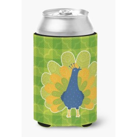 Caroline'S Treasures Pretty Peacock Can Or Bottle Hugger, Can Hugger, Multicolor