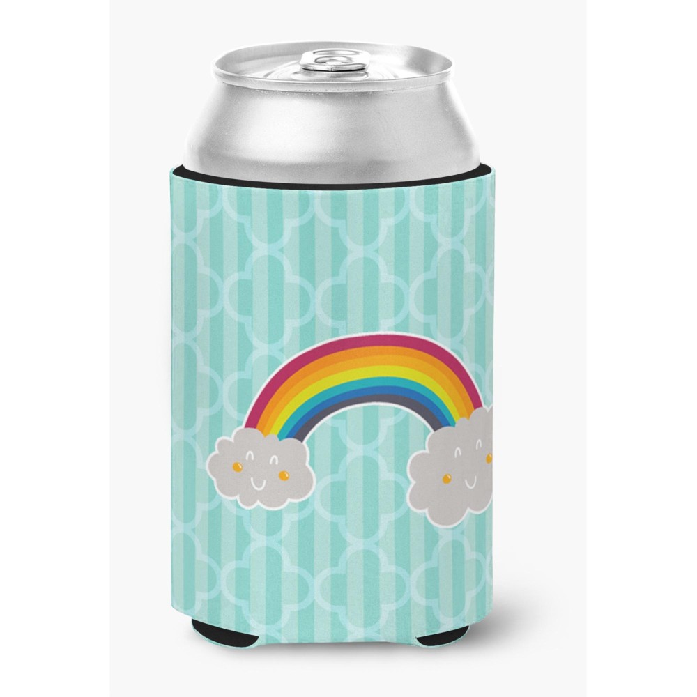 Caroline'S Treasures Rainbow In Clouds Can Or Bottle Hugger, Can Hugger, Multicolor