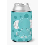 Caroline'S Treasures Polkadot Elephant Can Or Bottle Hugger, Can Hugger, Multicolor