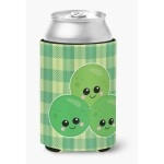 Caroline'S Treasures Three Peas Can Or Bottle Hugger, Can Hugger, Multicolor