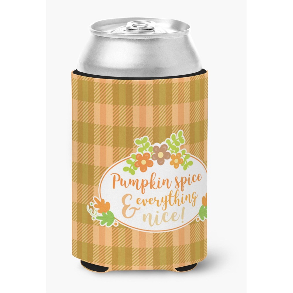 Caroline'S Treasures Fall Pumpkin Spice & Everything Can Or Bottle Hugger, Can Hugger, Multicolor