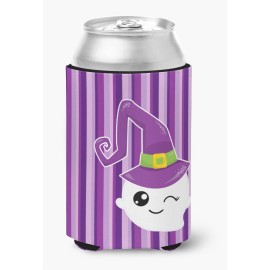 Caroline'S Treasures Halloween Ghost Witch Can Or Bottle Hugger, Can Hugger, Multicolor