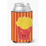 Caroline'S Treasures French Fries Face Can Or Bottle Hugger, Can Hugger, Multicolor