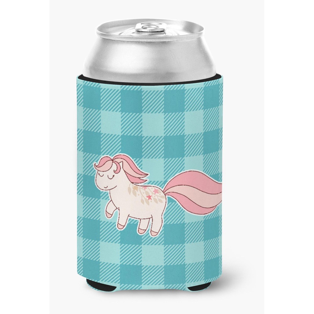 Caroline'S Treasures Little Pink Pony Polkadots Can Or Bottle Hugger, Can Hugger, Multicolor