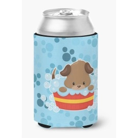 Caroline'S Treasures Puppy Taking A Bath Can Or Bottle Hugger, Can Hugger, Multicolor