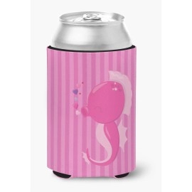 Caroline'S Treasures Pink Seahorse Can Or Bottle Hugger, Can Hugger, Multicolor