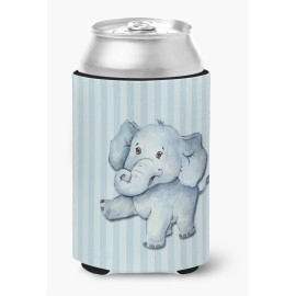 Caroline'S Treasures Elephant Can Or Bottle Hugger, Multicolor