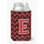 Caroline'S Treasures Cj1047-Ecc Letter E Chevron Black And Red Can Or Bottle Hugger, Multicolor